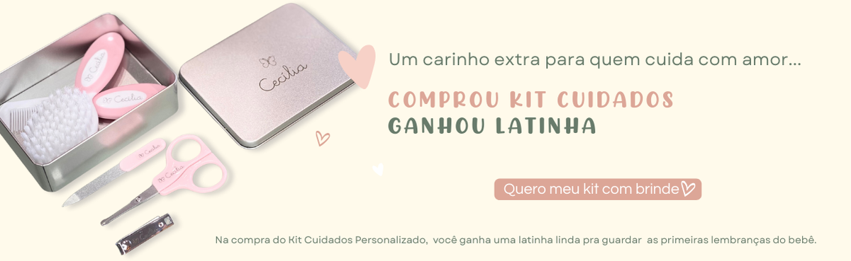 Promoção kit cuidados + ganhe latinha